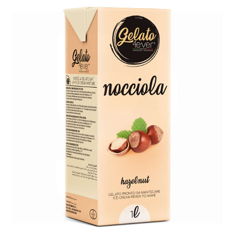 Zubereitung für Hazelnusseis 1 Liter