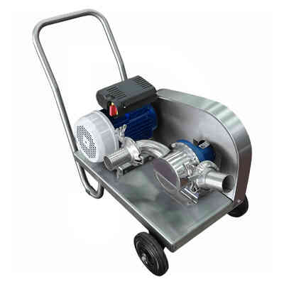 Électropompe Flexi 50 avec chariot en acier inoxydable