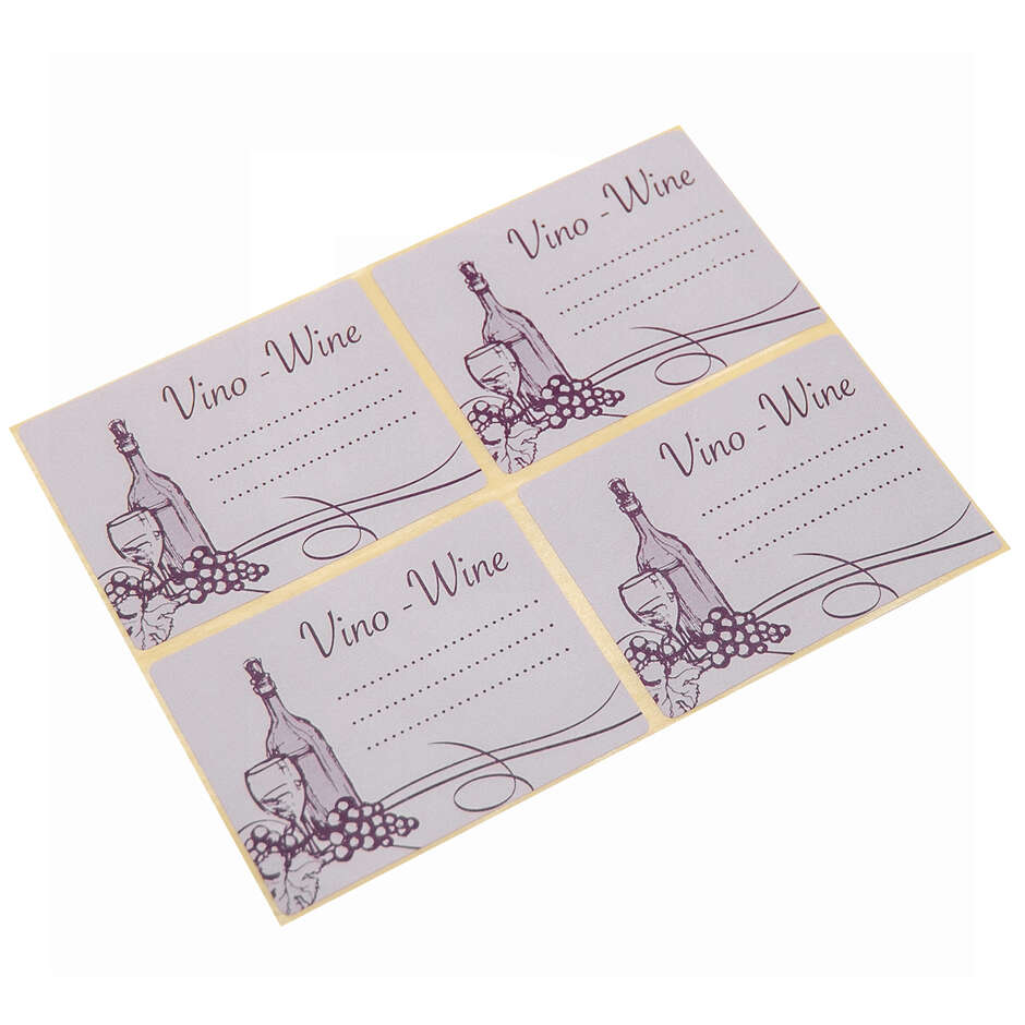 Винтажные наклейки на винные бутылки (100 шт.)
