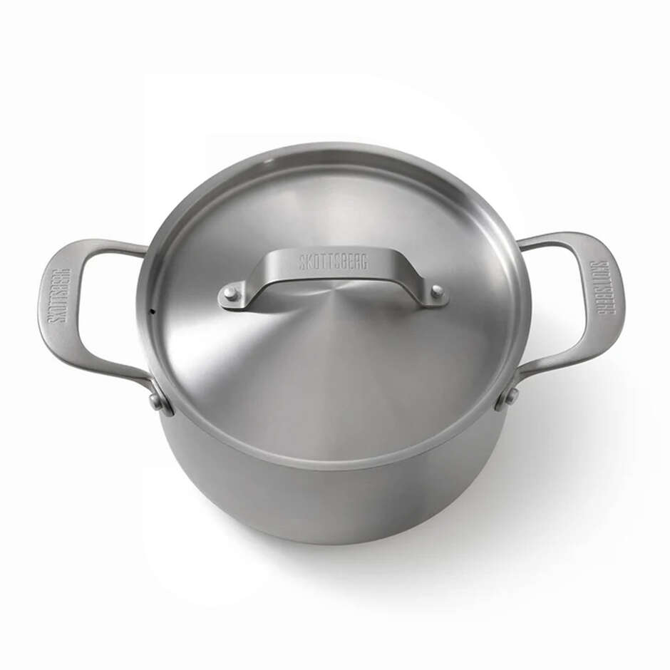 Высокая кастрюля Stainless Steel с крышкой Ø 20 см – 3,3 л