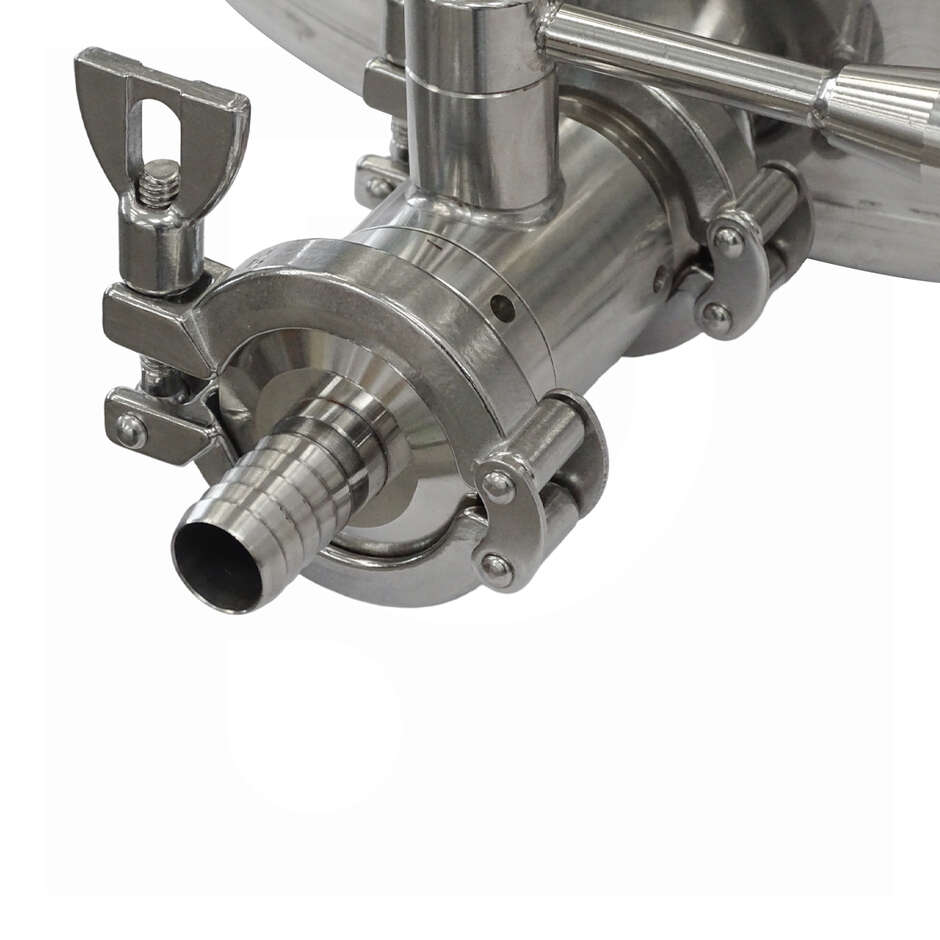 Кастрюля из нержавеющей стали с соединением Tri-Clamp, 75 л.