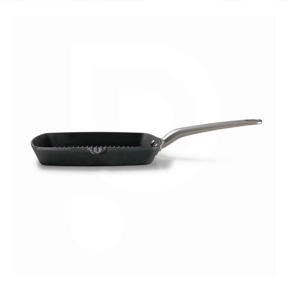 Квадратная чугунная гриль-плита Cast Iron 24x24 см