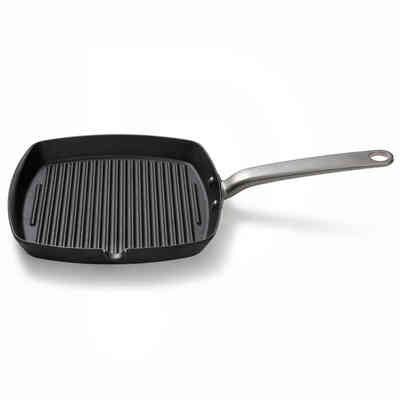 Квадратная чугунная гриль-плита Cast Iron 28x28 см