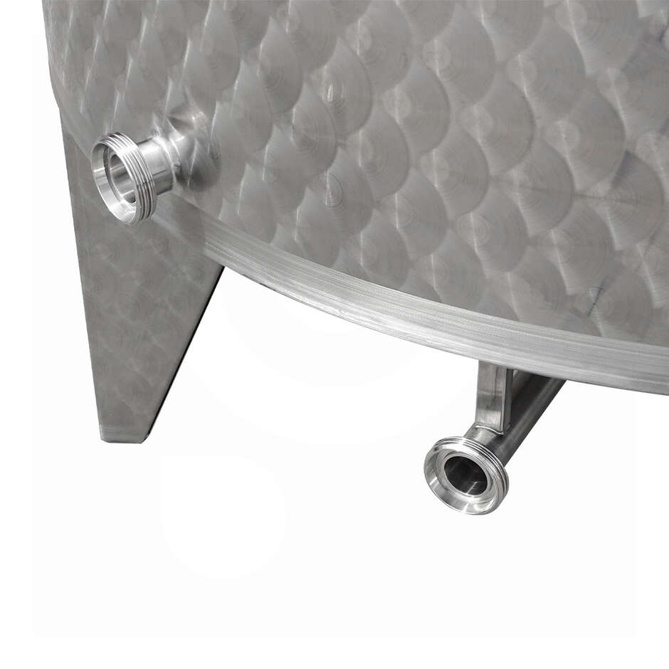 Моторизованный смесительный резервуар из нержавеющей стали конической формы под углом 10° объемом 500 л