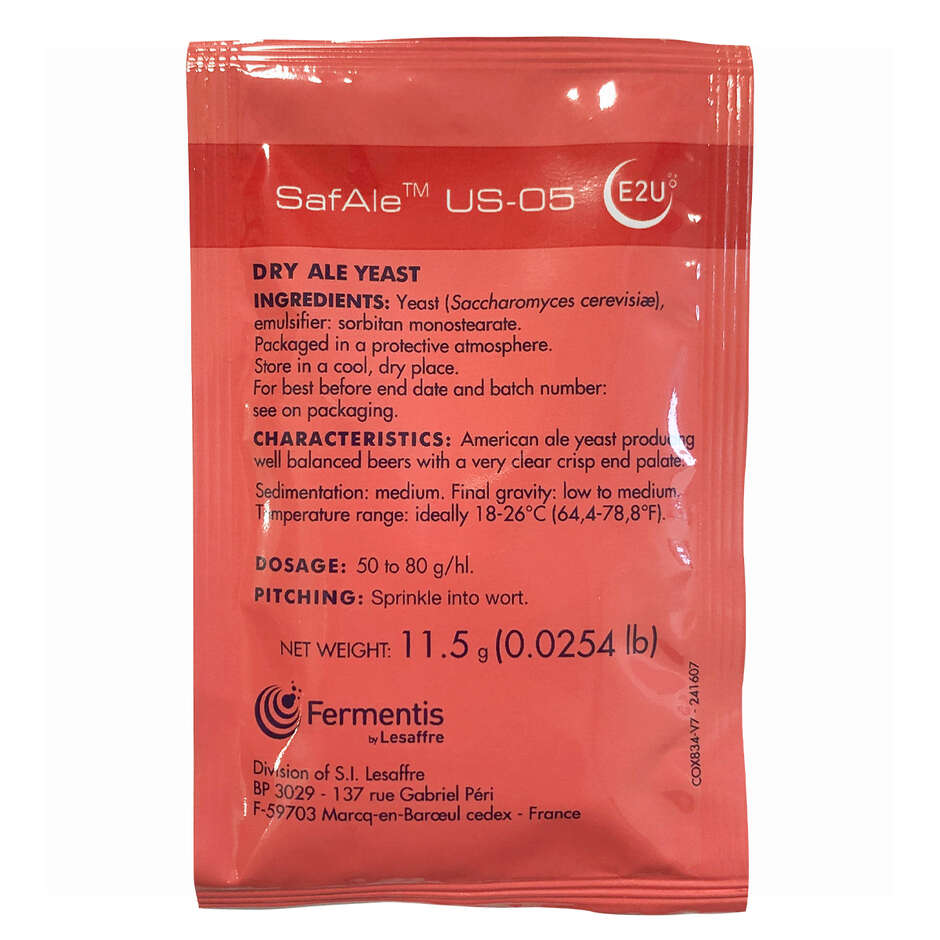 Сухие дрожжи Fermentis Safale US-05 (11,5 г)