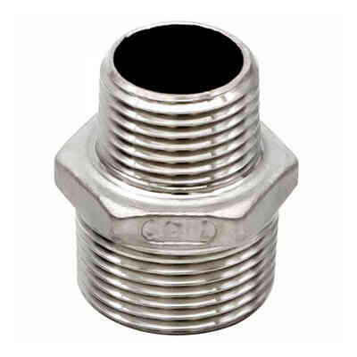 Укороченный шестигранный ниппель из нержавеющей стали 3/4" x 1/2"
